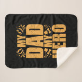 Couverture Sherpa Fête des pères Mon père Mon héros (Devant (Horizontal))