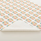 Couverture Sherpa Feuille coloré (3/4)