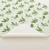 Couverture Sherpa Feuille de banane avec triangles (3/4)