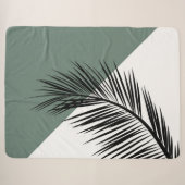Couverture Sherpa Feuille de palme (Devant (Horizontal))