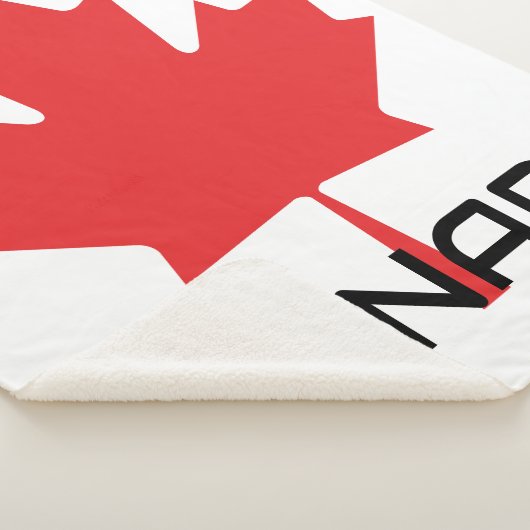 Couverture Sherpa feuille d'érable (3/4)