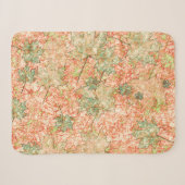 Couverture Sherpa feuilles Abstraits sur le terrain de corail rayé (Devant (Horizontal))