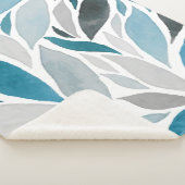 Couverture Sherpa feuilles d'arbre (3/4)