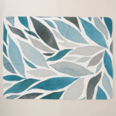 Couverture Sherpa feuilles d'arbre (Devant (Horizontal))