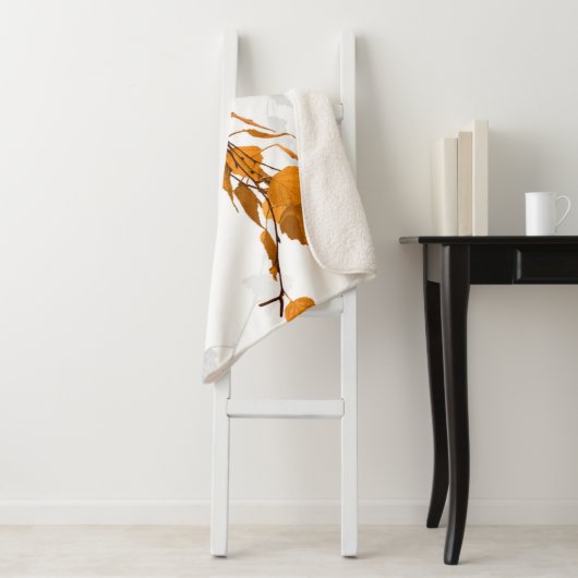 Couverture Sherpa Feuilles d'automne 2 (En situation)