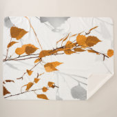 Couverture Sherpa Feuilles d'automne 2 (Devant (Horizontal))