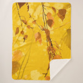 Couverture Sherpa Feuilles d'automne 3 (Devant)