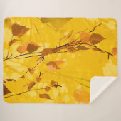 Couverture Sherpa Feuilles d'automne 3 (Devant (Horizontal))