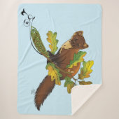 Couverture Sherpa Feuilles d'automne de Pine Marten (Devant)