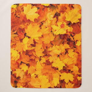 Couverture Sherpa Feuilles d'automne feuillage feuilles d'automne