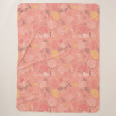 Couverture Sherpa Feuilles d'automne Motif 5 (Devant)