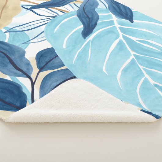 Couverture Sherpa Feuilles de la jungle bleue (3/4)
