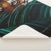 Couverture Sherpa Feuilles de la jungle verte de Tiger (3/4)