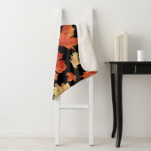 Couverture Sherpa Feuilles de l'érable d'automne Thanksgiving Motif (En situation)