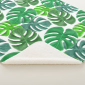 Couverture Sherpa feuilles de palmier tropicales m (3/4)