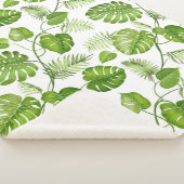 Couverture Sherpa Feuilles de palmiers tropicaux (3/4)