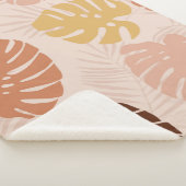 Couverture Sherpa feuilles de palmiers tropicaux (3/4)