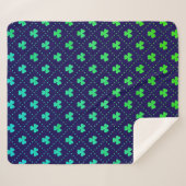 Couverture Sherpa Feuilles de trèfle motif de la Saint-Patrick-53223 (Devant (Horizontal))