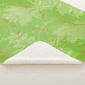 Couverture Sherpa Feuilles Dorées 7 (3/4)