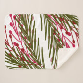 Couverture Sherpa Feuilles et baies (Devant (Horizontal))