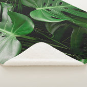 Couverture Sherpa Feuilles et feuilles de palmiers verts (3/4)
