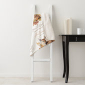 Couverture Sherpa Feuilles et fleurs automnales (En situation)