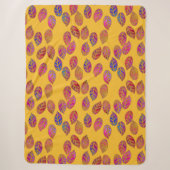 Couverture Sherpa Feuilles glacés en été (Devant)