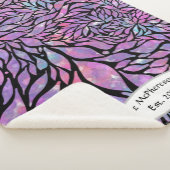 Couverture Sherpa feuilles impressionnistes Abstraits (3/4)