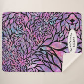 Couverture Sherpa feuilles impressionnistes Abstraits (Devant (Horizontal))