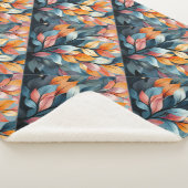 Couverture Sherpa Feuilles multicolores Thunder_Cove (3/4)