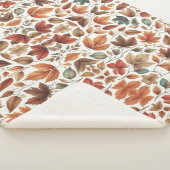 Couverture Sherpa Feuilles qui tombent (3/4)