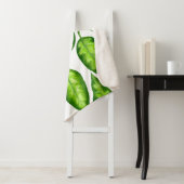 Couverture Sherpa Feuilles tropicaux (En situation)