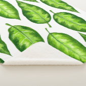 Couverture Sherpa Feuilles tropicaux (3/4)
