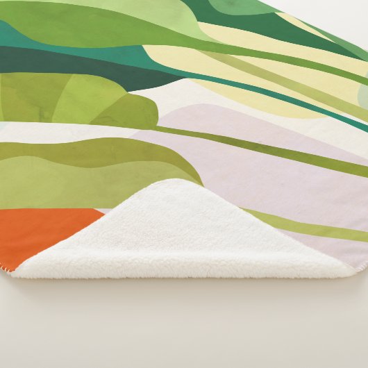 Couverture Sherpa Feuilles tropicaux (3/4)