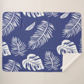 Couverture Sherpa Feuilles tropicaux 15 (Devant (Horizontal))