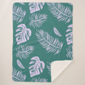 Couverture Sherpa Feuilles tropicaux 18 (Devant)