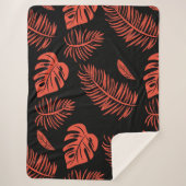 Couverture Sherpa Feuilles tropicaux 21 (Devant)