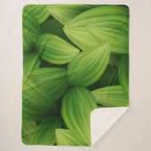 Couverture Sherpa Feuilles tropicaux 9 (Devant)