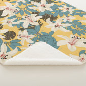 Couverture Sherpa Feuilles tropicaux lumineux Lily Motif (3/4)