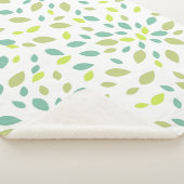 Couverture Sherpa Feuilles (Vertes) (3/4)