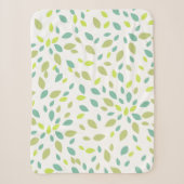 Couverture Sherpa Feuilles (Vertes) (Devant)