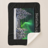 Couverture Sherpa Feux nordiques en hiver (Devant)