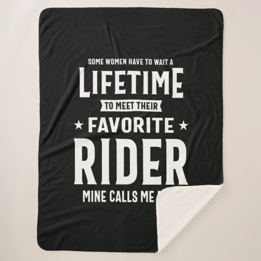 Couverture Sherpa Fier Maman D'Un Awesome Joueur Rider (Devant)