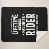 Couverture Sherpa Fier Maman D'Un Awesome Joueur Rider (Devant (Horizontal))
