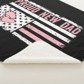 Couverture Sherpa Fier Nouveau Papa Nouvelle Fille Bébé Fête des pèr (3/4)