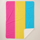 Couverture Sherpa Fière Pansexuelle (Devant)