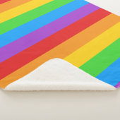 Couverture Sherpa Fierté Confort : Drapeau Arc-en-ciel (3/4)