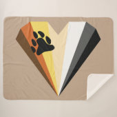 Couverture Sherpa Fierté de Nounours Confortable (Devant (Horizontal))