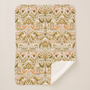 Couverture Sherpa FIERTÉ INTÉRIEURE Lion Peach Chat Sherpa