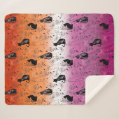 Couverture Sherpa Fierté lesbienne Chat Noir - Mystique Sorcière (Devant (Horizontal))